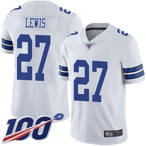 Men Dallas Cowboys Limited White Jourdan Lewis Road #27 100th Season Vapor Untouchable NFL Jersey